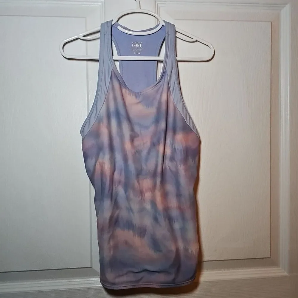 Athleta Girl Racerback Purple Athletic Tank XL14